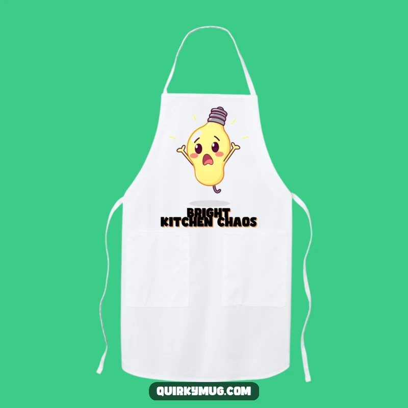 Funny Lightbulb Cartwheel Apron - Kitchen Spark & Perfect Gift