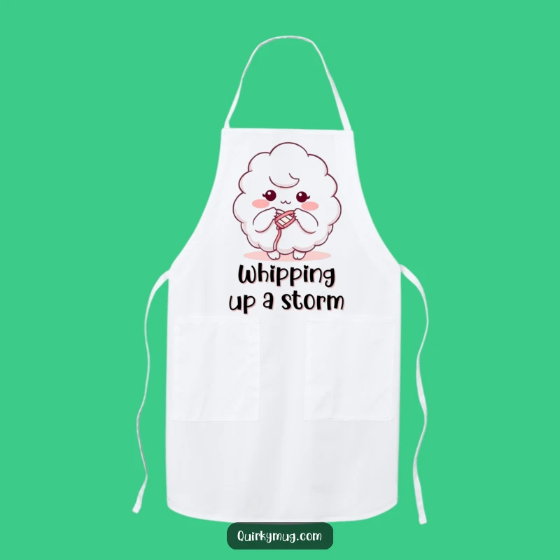 Funny Cloud Knitting Apron: Whimsical Kitchen Fun, Ideal Funny Gift for Bakers