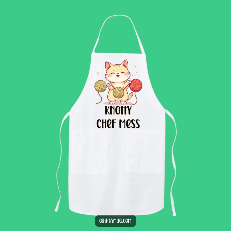 Funny Crafty Cat Apron - Kitchen Whimsy, Perfect Funny Gift