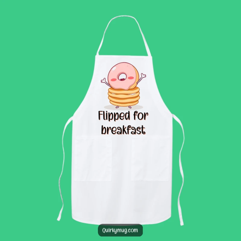 Funny Donut Pancake Apron - Wobbly Balance Chef Gift