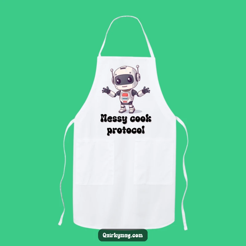 Funny Robot Dance Apron: Cook Up Laughs with this Clumsy Character