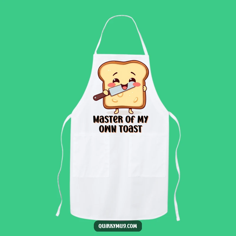 Funny Toast Buttering Apron - Cook with Confidence and Comedy