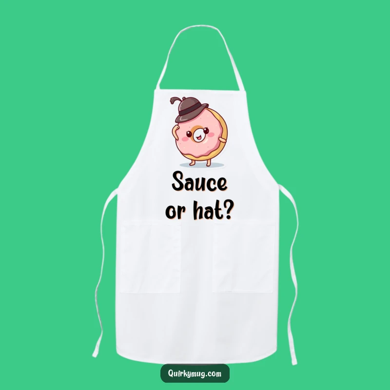 Funny Donut Hat Fail Apron - Kitchen Character Fun & Perfect Gift