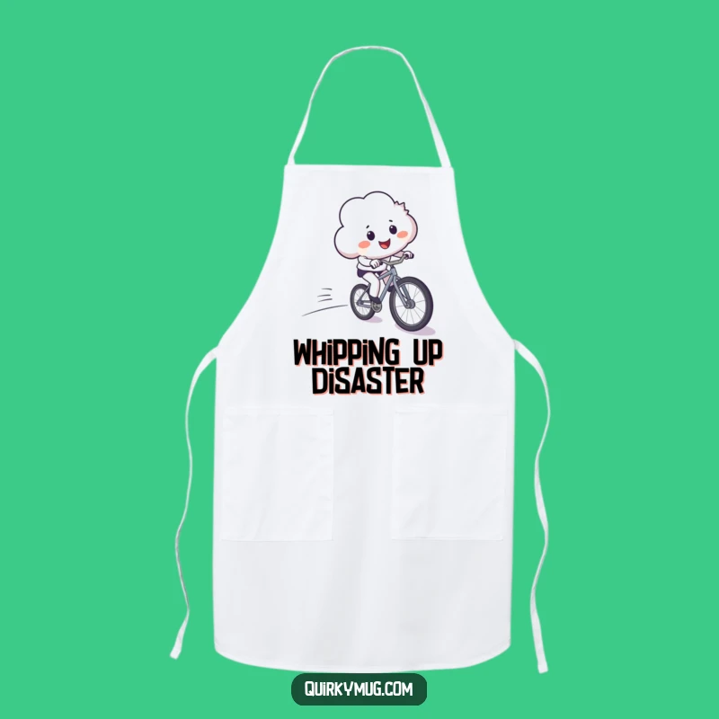 Funny Cloud's Kitchen Bike Fails Apron - Chef's Hilarious Cooking Companion