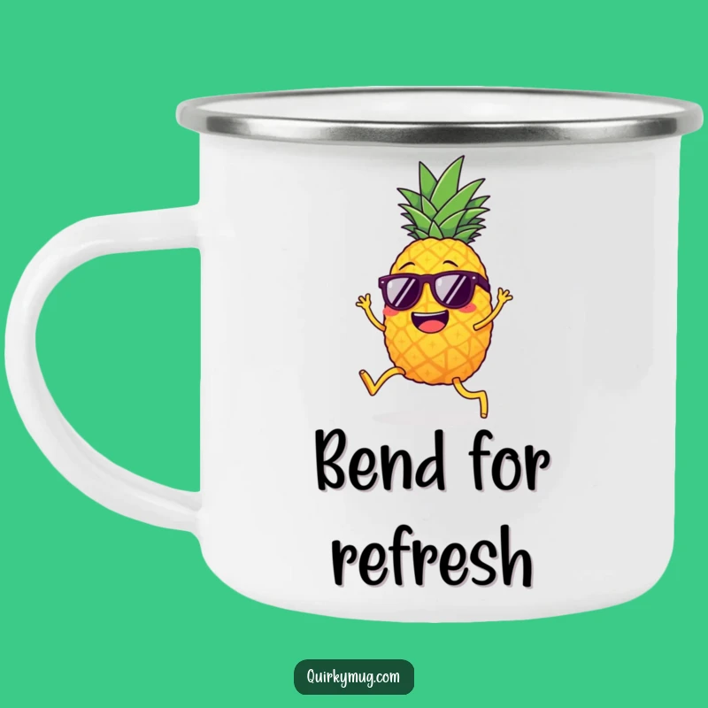 Funny Limbo Pineapple Camping Mug: Tropical Vibes, Outdoor Funny Gift!