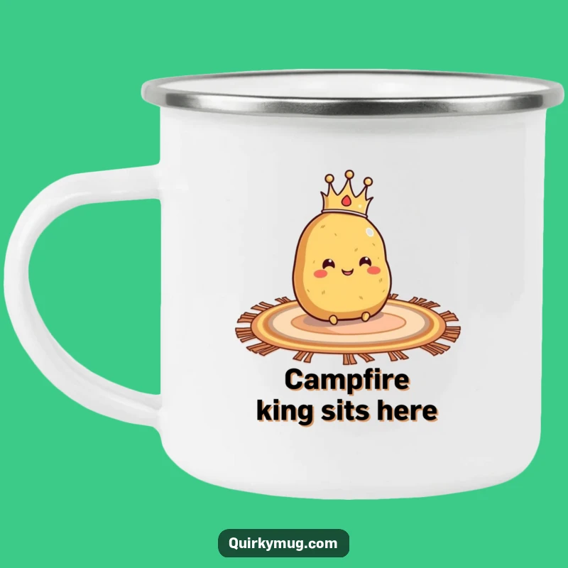 Funny Royalty Camp Mug: Potato King Adventure, Outdoor Gift