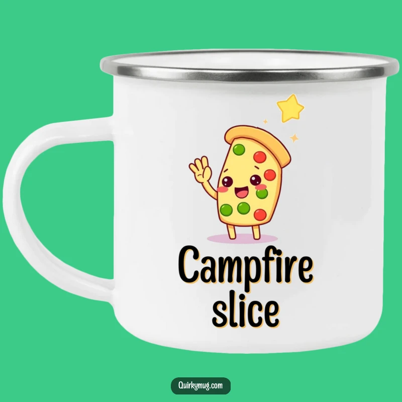 Funny Kawaii Pizza Star High-Five Camping Mug: A Hilarious Gift for Stargazing Campouts