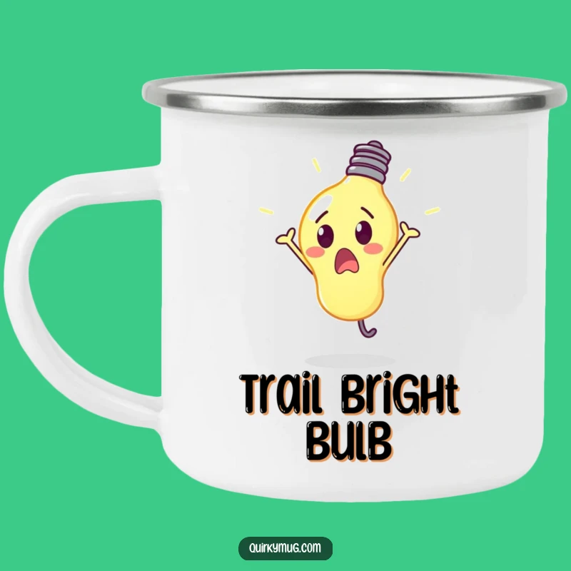 Funny Lightbulb Cartwheel Camping Mug - Bright Adventures & Hilarious Gift