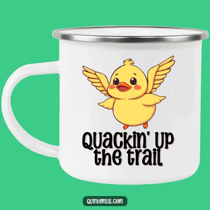Funny Rubber Duck Camping Mug: Outdoor Flight Dreams - Hilarious Gift