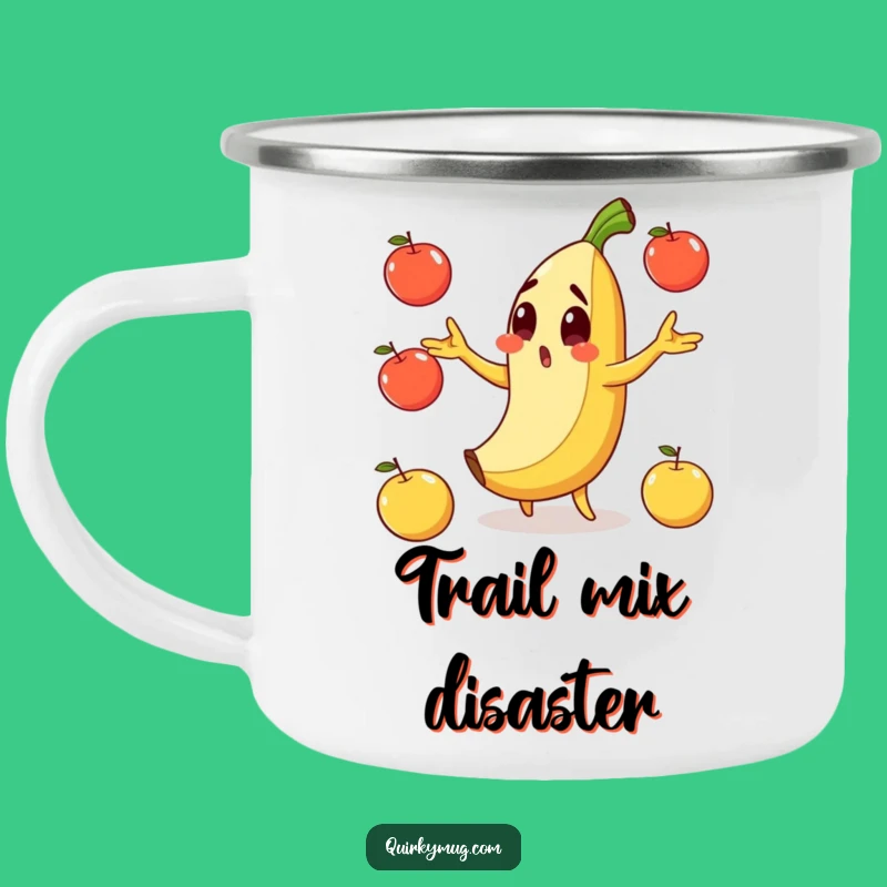 Funny Banana Slip Camping Mug - A Slippery Start to Your Adventure