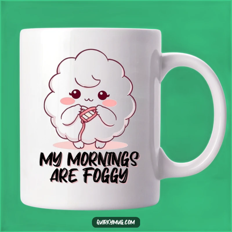 Funny Cloud Knitting Mist Mug: A Cozy Joke Gift for Knitters and Dreamers