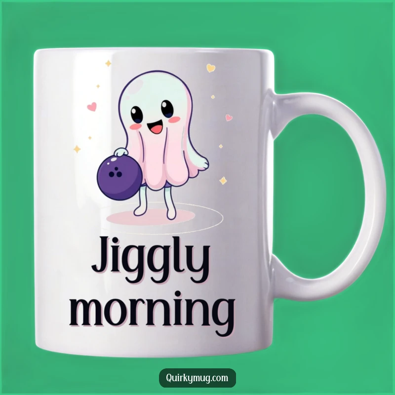 Funny Jelly Mug: Bowling Ball Balance Challenge, Hilarious Gift!
