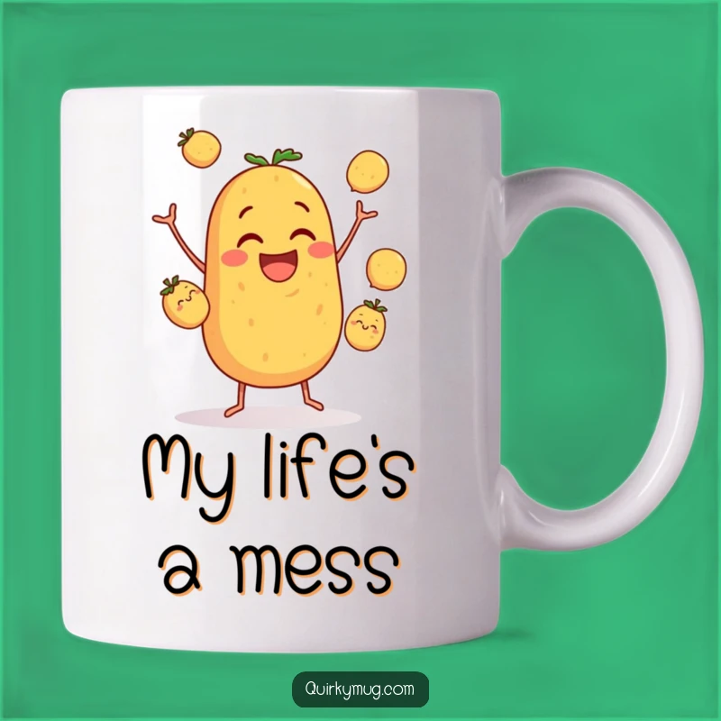 Funny Potato Juggling Mug: A Hilarious Gift for Clumsy Foodie Friends