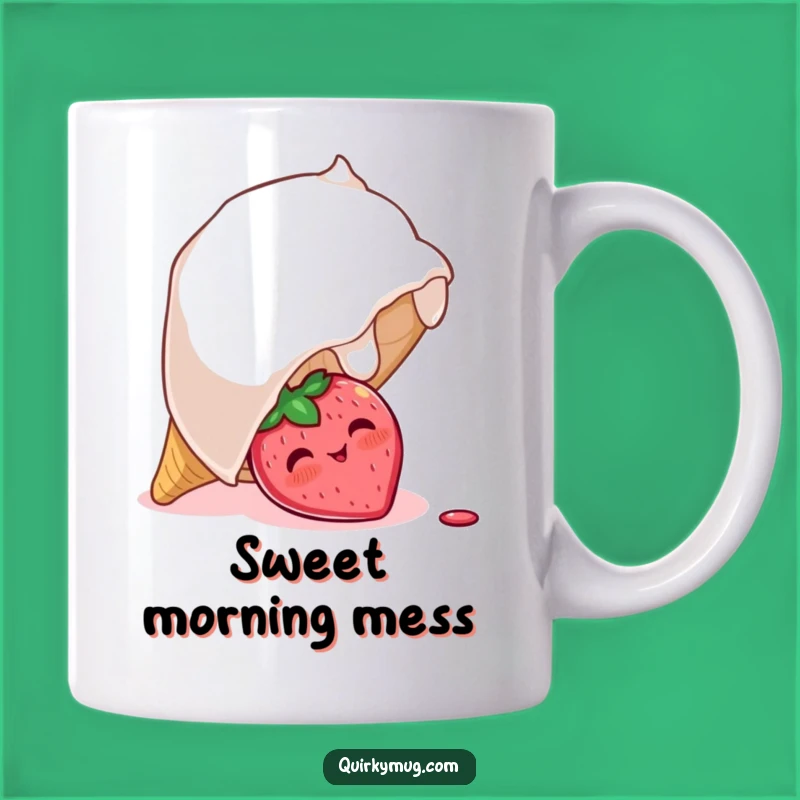 Funny Strawberry Ice Cream Mug: A Sweet and Hilarious Gift for Dessert Lovers