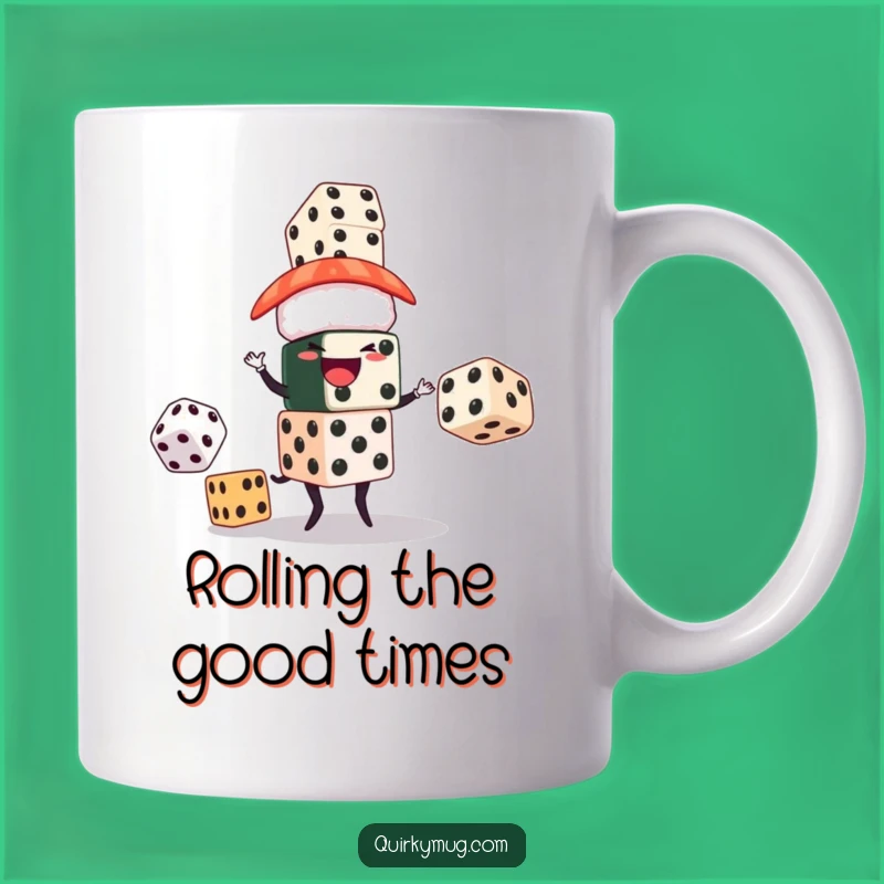 Funny Sushi Juggler Mug: Hilarious Gift for Gamblers and Foodies Alike!