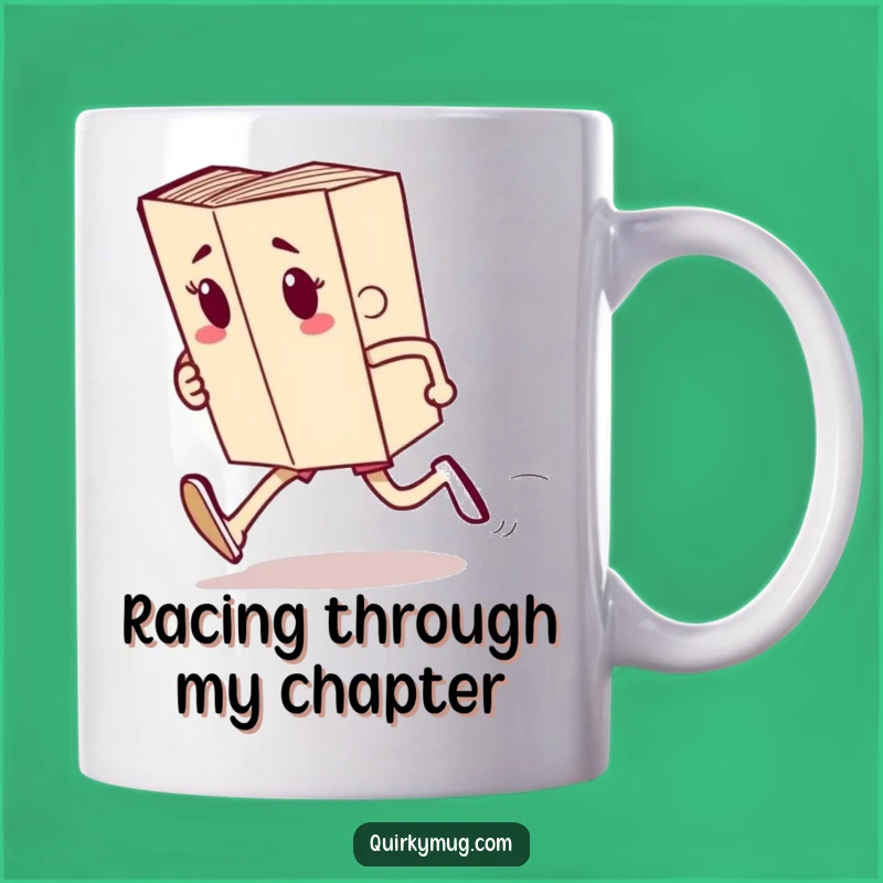 Funny Book Runner Mug: Hilarious Gift for Readers and Runners!