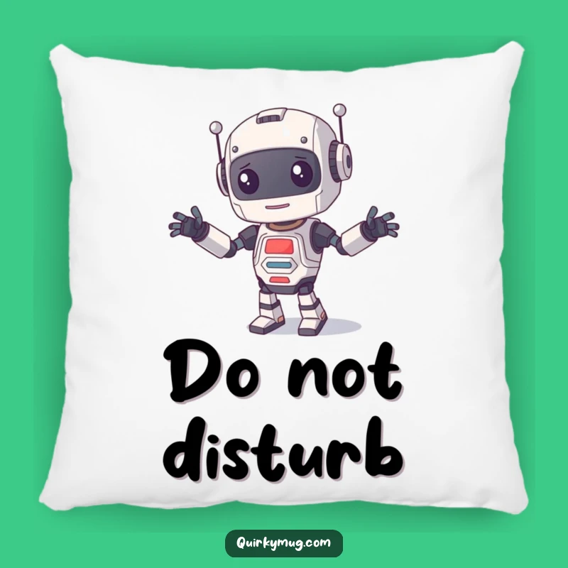 Funny Robot Dance Pillow: Cozy Comfort with a Hilarious Clumsy Character