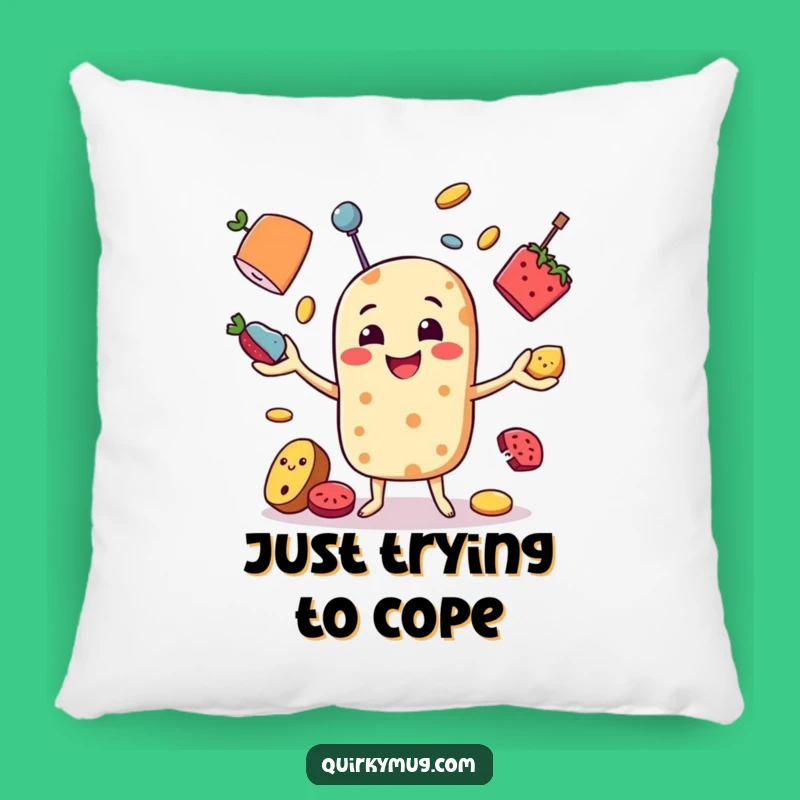 Funny Food Juggler Pillow: Cozy Comfort and Hilarious Decor for Your Living Space