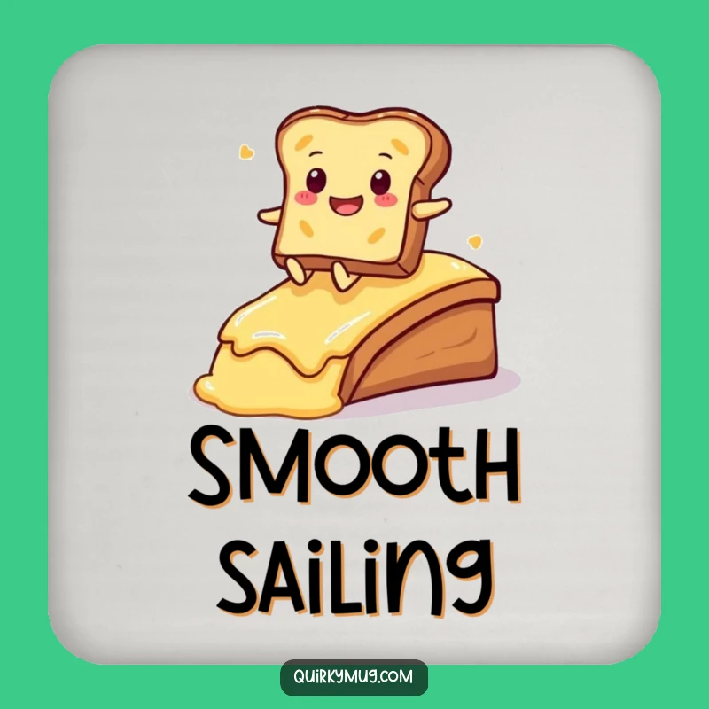 Funny Kawaii Toast Coaster: A Hilarious Gift for Breakfast Tables