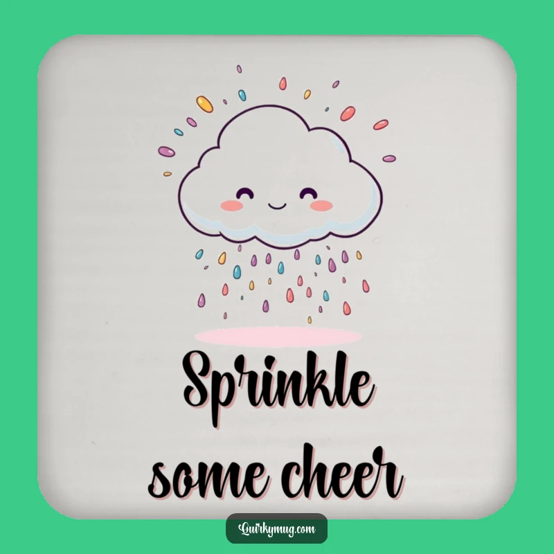 Funny Sprinkle Cloud Coaster - Sweet Surface Protection Gift
