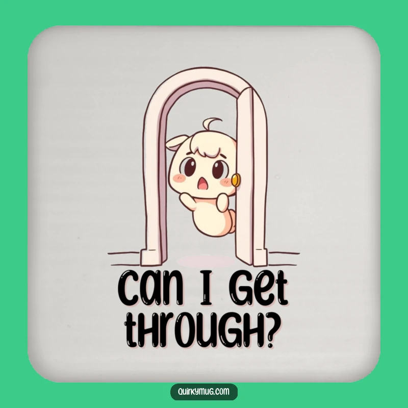 Funny Stuck Character Coaster: Protect Surfaces with Comical Style