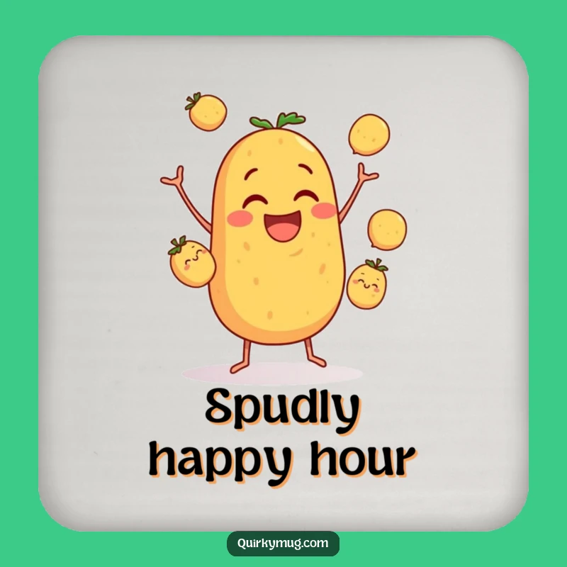 Funny Potato Juggling Coasters: Hilarious Protection for Your Surfaces