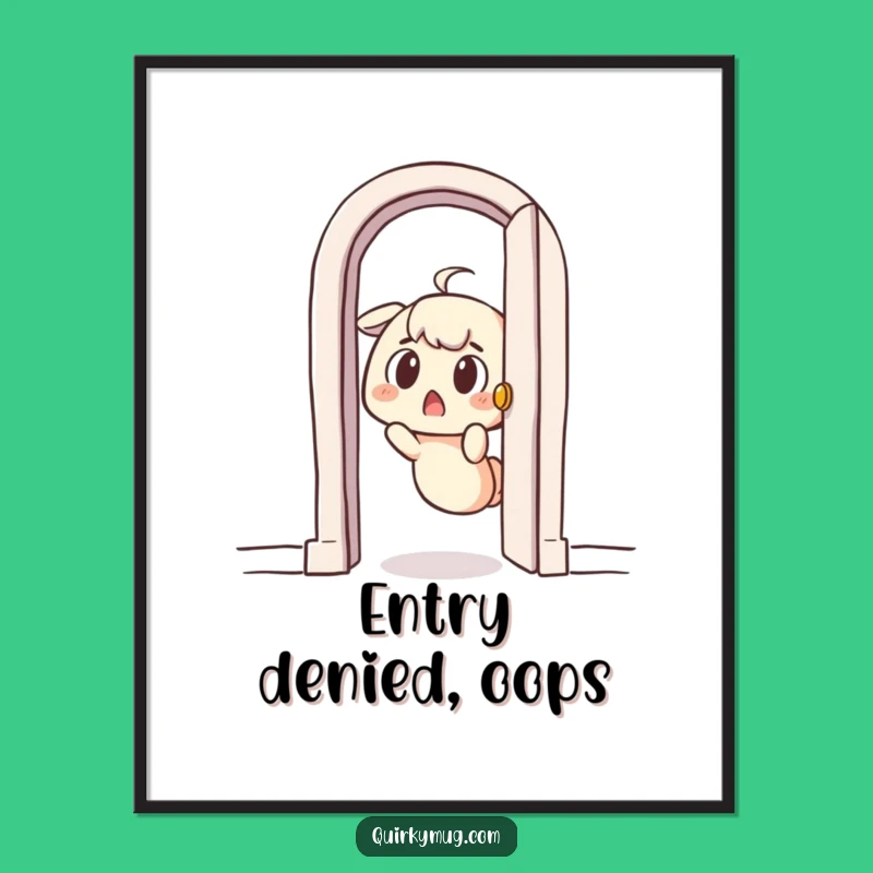 Funny Stuck Character Poster: Bring Comical Art to Your Walls