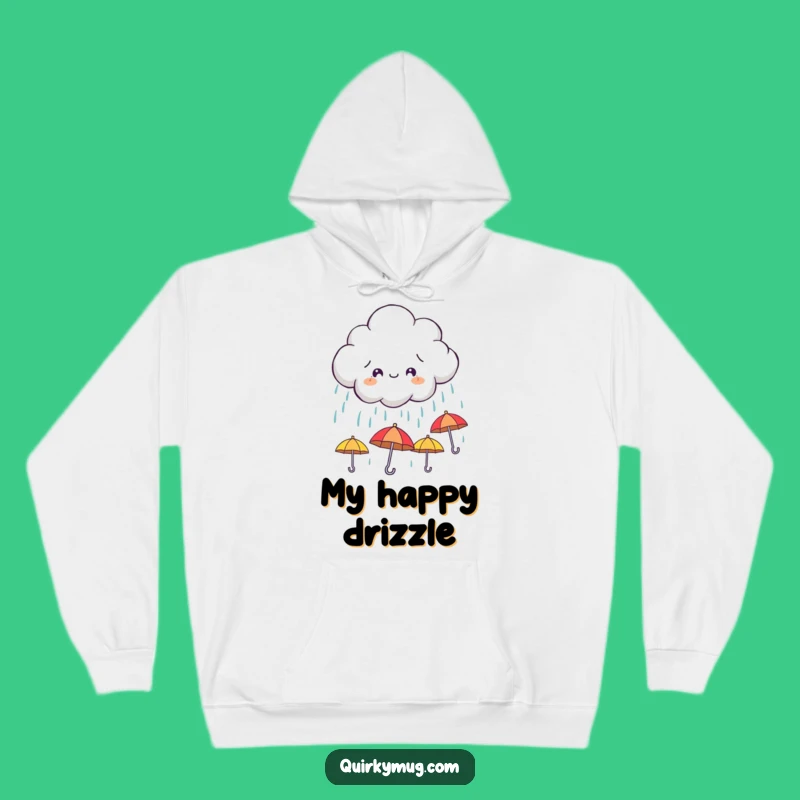 Cozy Funny Cloud Umbrella Hoodie - Mischievous Rain Apparel