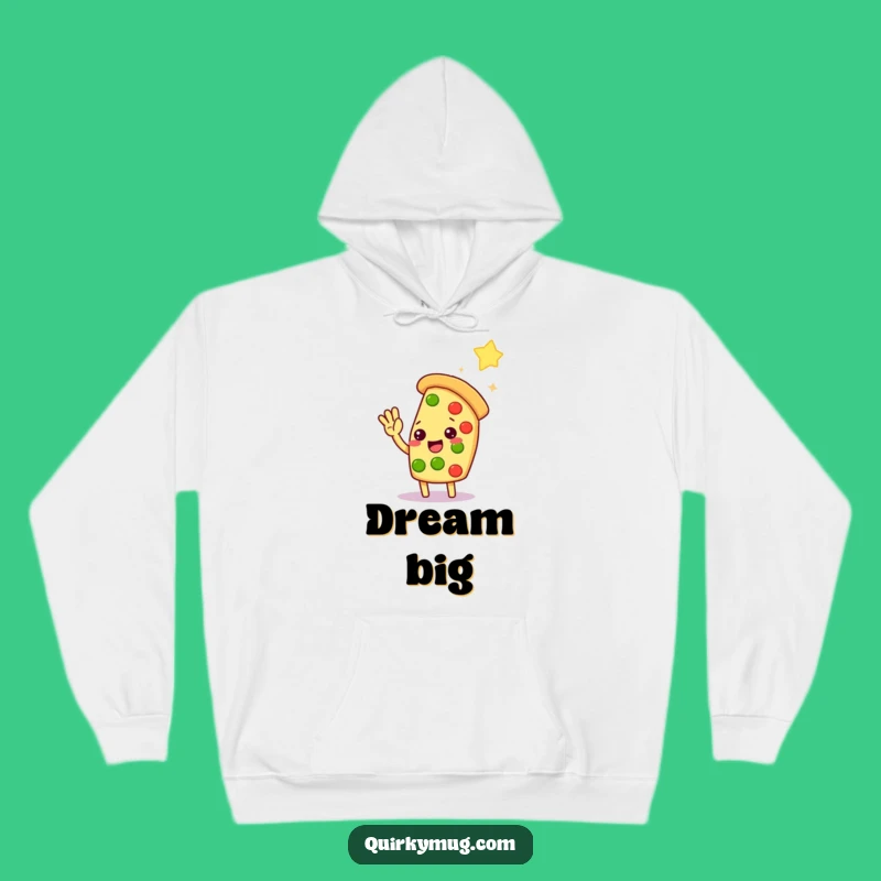 Cozy Funny Kawaii Pizza Star High-Five Hoodie: A Hilarious Gift for Dreamers