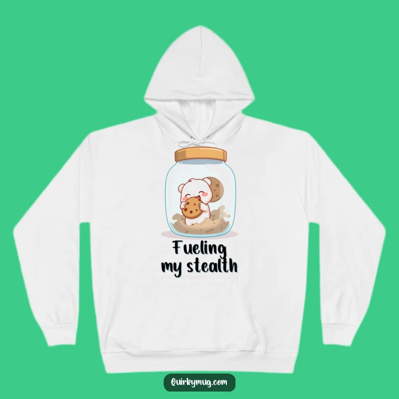 Cozy Funny Creature Hoodie: Warm Cookie Sneak Design, Ideal Humorous Gift