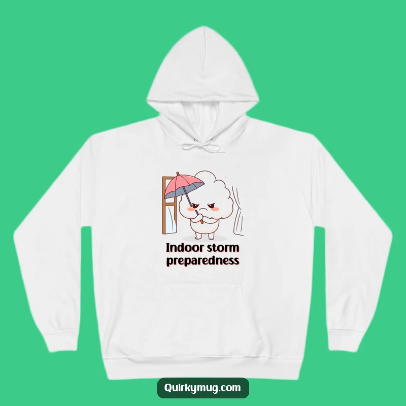Funny Grumpy Cloud Hoodie: Cozy Up with Ironic Humor and Warmth
