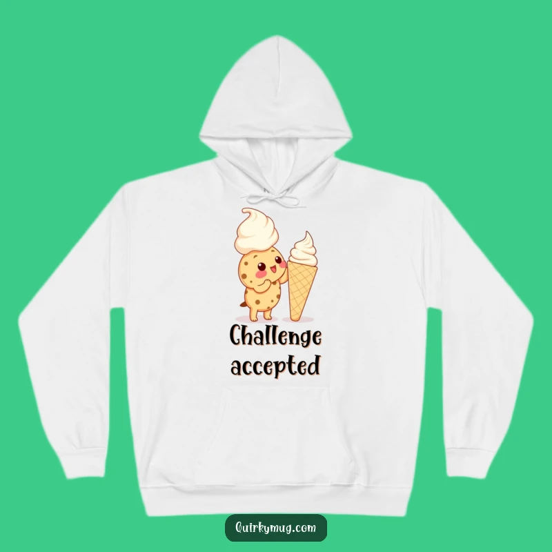 Funny Kawaii Cookie Ice Cream Hoodie - Cozy Sweet Humor Gift