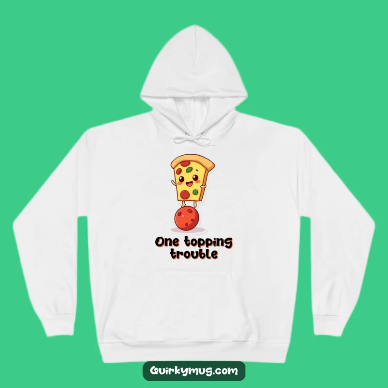 Funny Pizza Slice Hoodie: Pepperoni Stunt, Cozy Foodie Gift