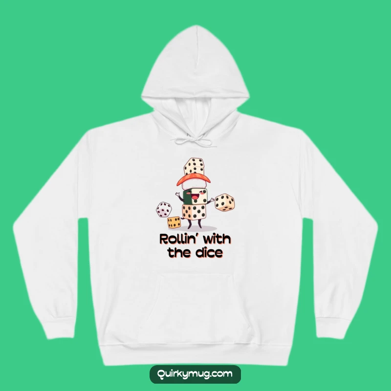 Funny Sushi Juggler Hoodie: Stay Cozy with Hilarious Gambling Fun!