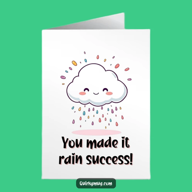 Free Printable Sprinkle Cloud Congrats Card Funny Downloadable Gift
