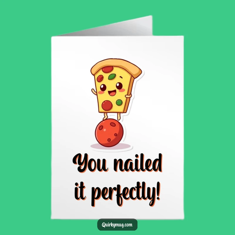 Free Printable Congrats Card: Funny Pizza Achievement, Downloadable Topping Triumph