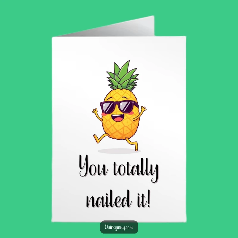 Free Printable Congrats Card: Pineapple's Limbo Victory - Downloadable Celebration!