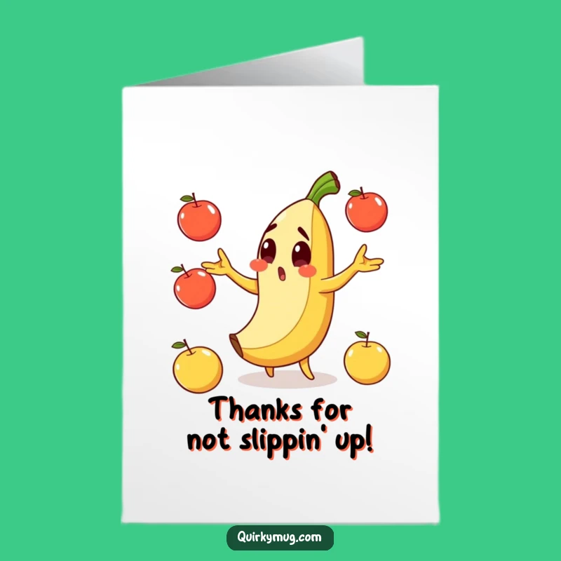 Free Printable Thank You Card: Banana's Oops - Funny Downloadable