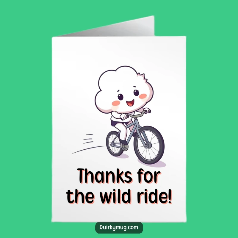 Free Printable Thank You Card: Cloud's Epic Bike Fail Downloadable
