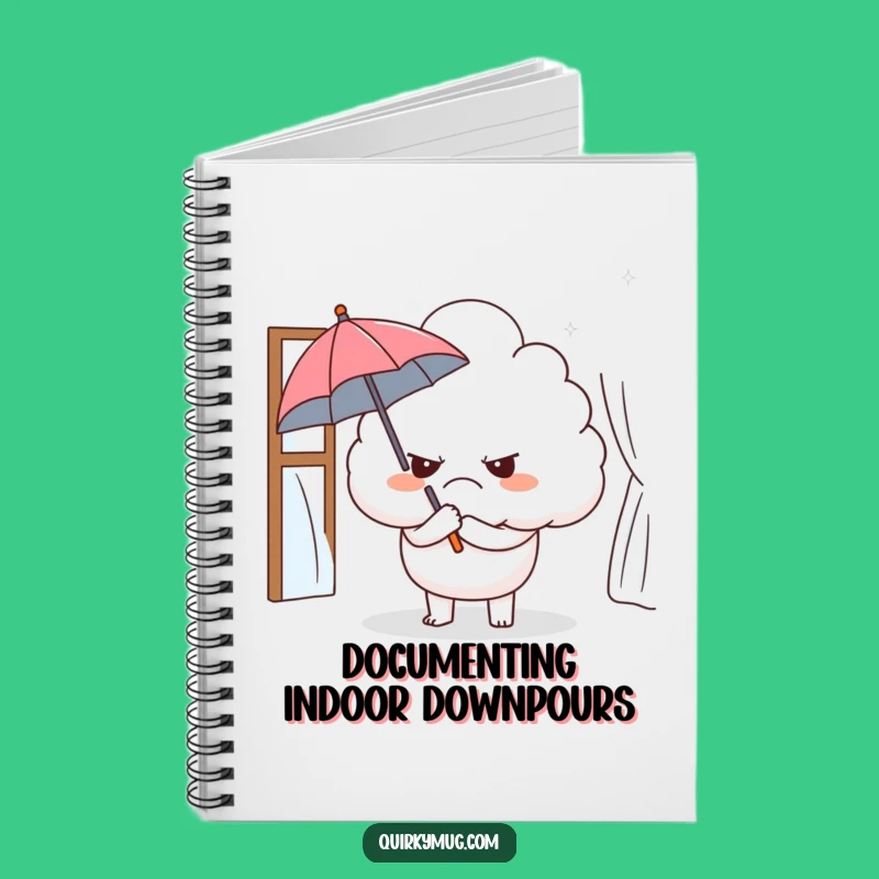 Funny Grumpy Cloud Notebook: Jot Down Gloomy Thoughts with Ironic Humor