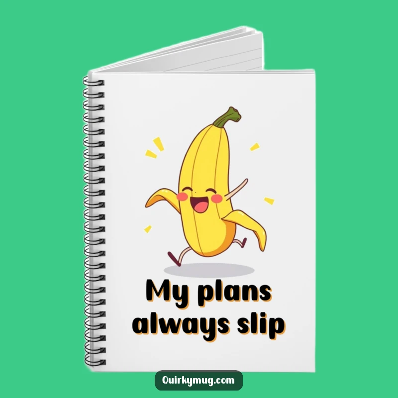 Funny Banana Peel Notebook: Delighted Pratfall Banana Journal - Hilarious Gift for Jokers!