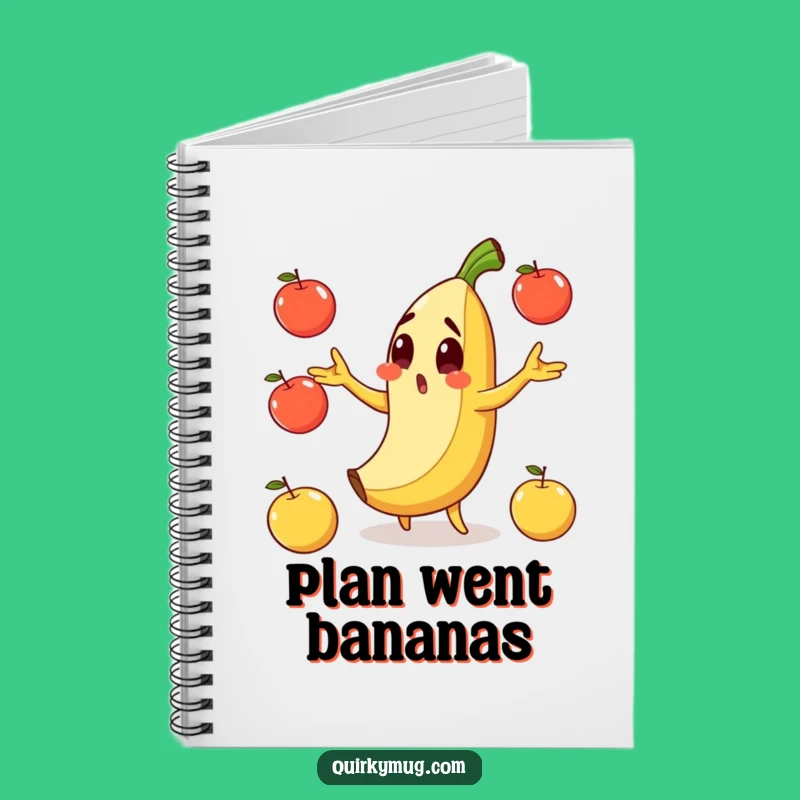 Funny Banana Slip Notebook - Jot Down Notes, Avoid the Peel!