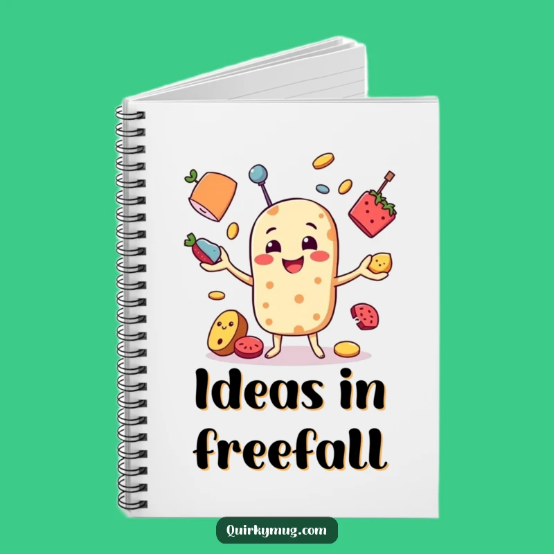 Funny Food Juggler Notebook: Hilarious Pages for Your Funniest Thoughts and Ideas