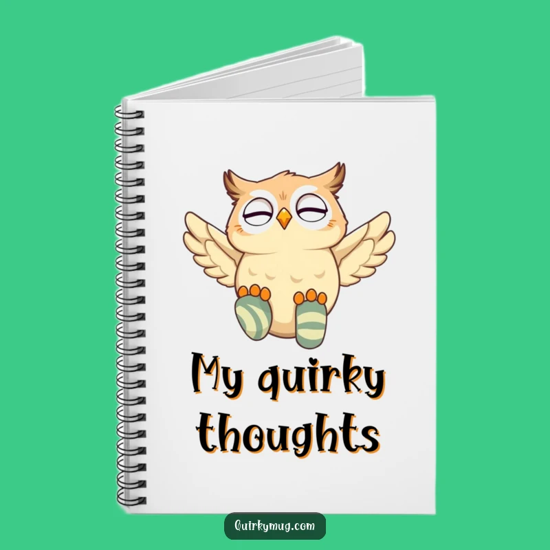 Funny Owl Flying Socks Notebook: Jot Down Flights of Fancy, Perfect Gift for Dreamers