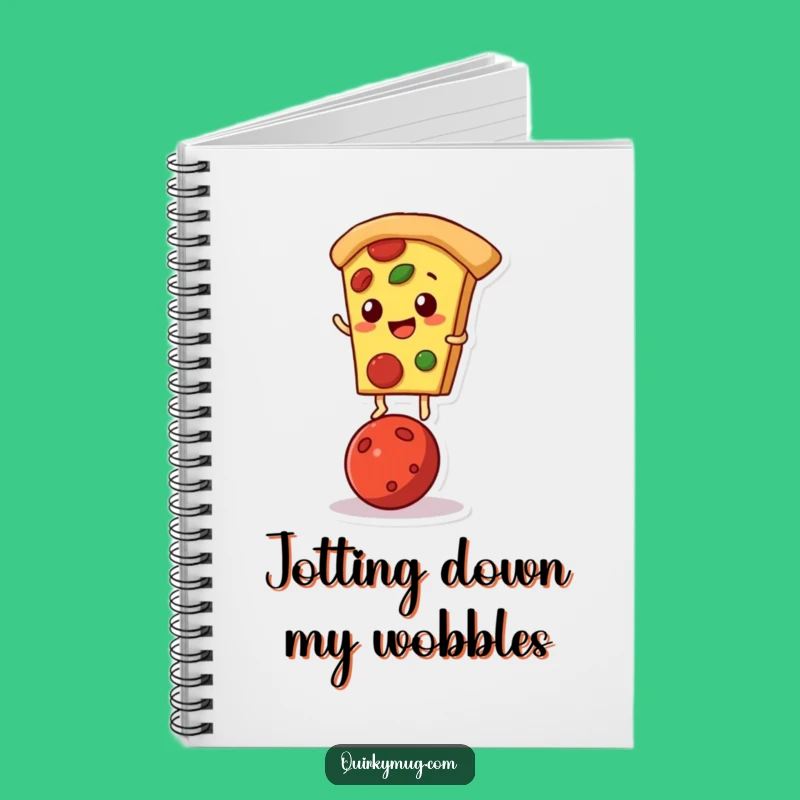 Funny Pizza Diary Notebook: Balancing Acts, Perfect Gift