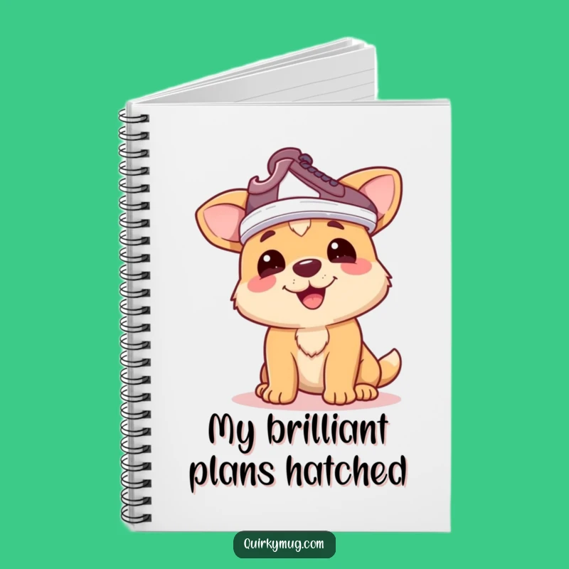 Funny Dog Shoe Hat Notebook: Jot Down Ideas with This Hilarious Canine Cover