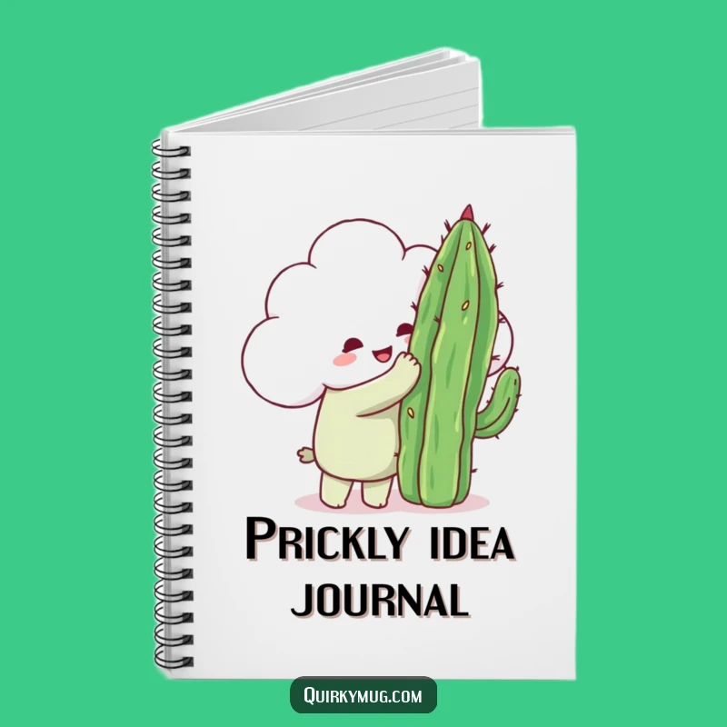 Funny Cloud Cactus Hug Notebook - Sweet Ideas & Perfect Gift