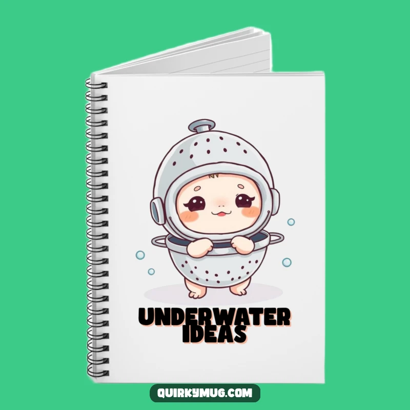 Funny Diver Notebook: Colander Helmet Adventures, Perfect Humorous Gift