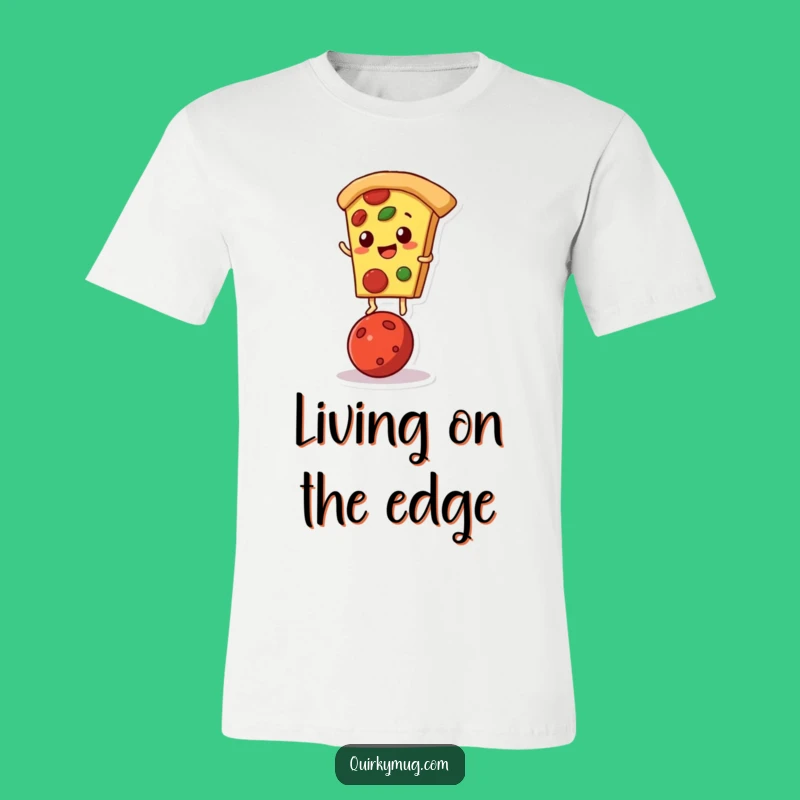 Funny Pizza Lover T-Shirt: Pepperoni Balance Act, Quirky Gift