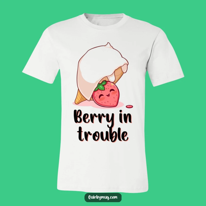 Funny Strawberry Ice Cream T-Shirt: Wear Your Sweet and Silly Side Proudly